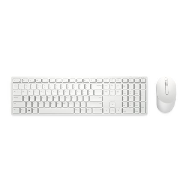 DELL - KM5221W-WH teclado Ratón incluido Oficina RF inalámbrico QWERTY Español Blanco