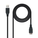 Nanocable - CABLE USB 3.0, TIPO A/M-MICRO B/M, NEGRO, 1.0 M
