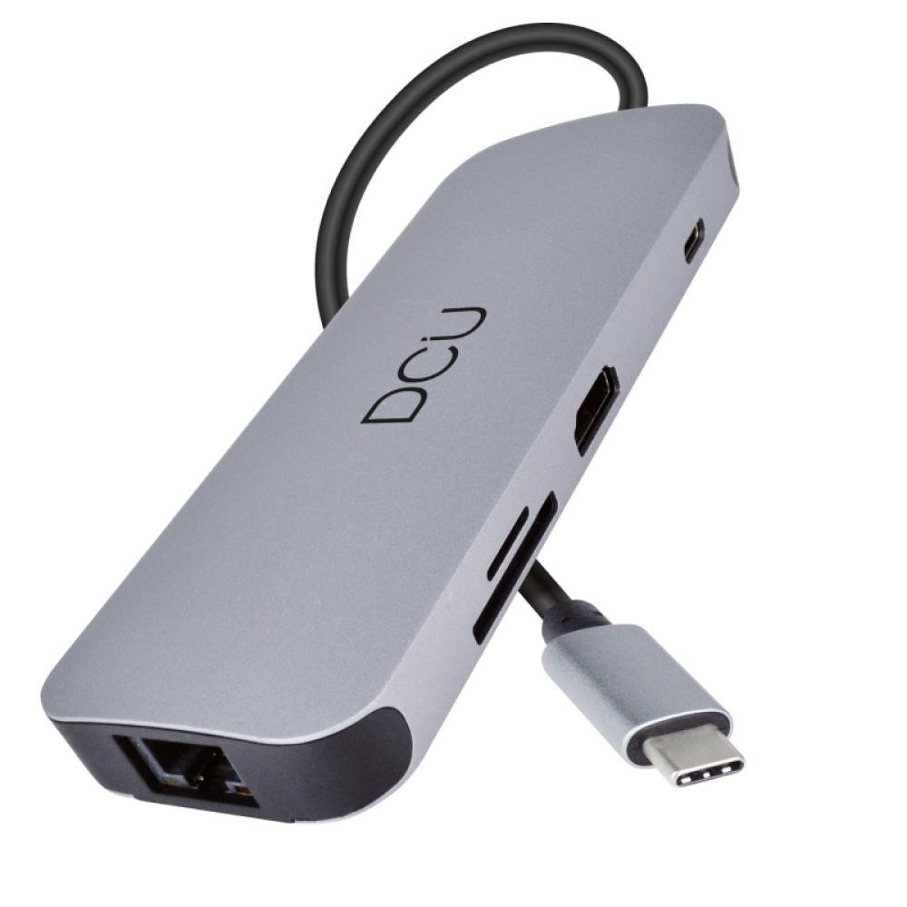 DCU Advance Tecnologic - 391166 hub de interfaz USB Tipo C 1000 Mbit/s Gris