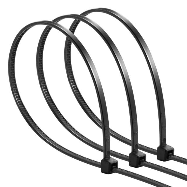 Ewent - EW1564 presilla Brida de entrada paralela Nylon Negro 100 pieza(s)