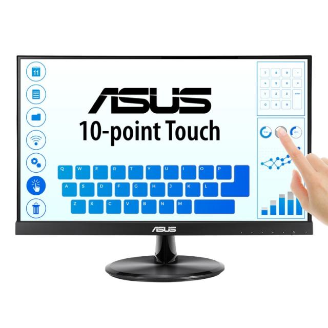 ASUS - VT229H pantalla para PC 54,6 cm (21.5") 1920 x 1080 Pixeles Full HD LED Pantalla táctil Negro