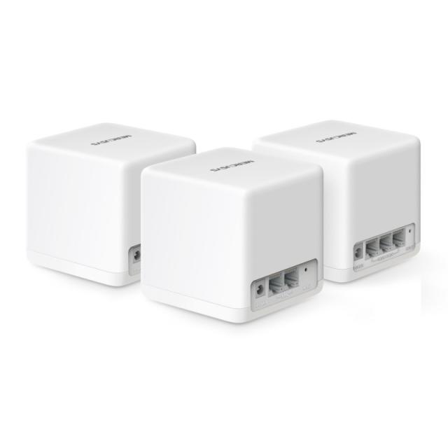Mercusys - HALO H60X Doble banda (2,4 GHz / 5 GHz) Wi-Fi 6 (802.11ax) Blanco 2 Interno - HALO H60X(3-PACK)