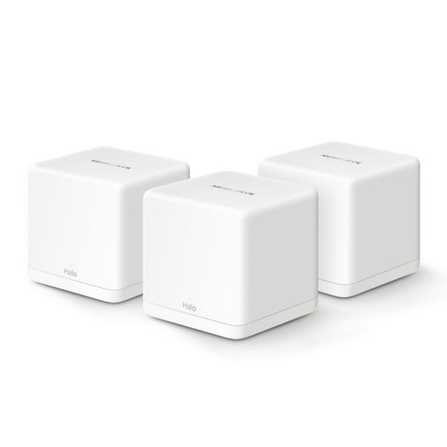 Mercusys - HALO H60X Doble banda (2,4 GHz / 5 GHz) Wi-Fi 6 (802.11ax) Blanco 2 Interno - HALO H60X(3-PACK)