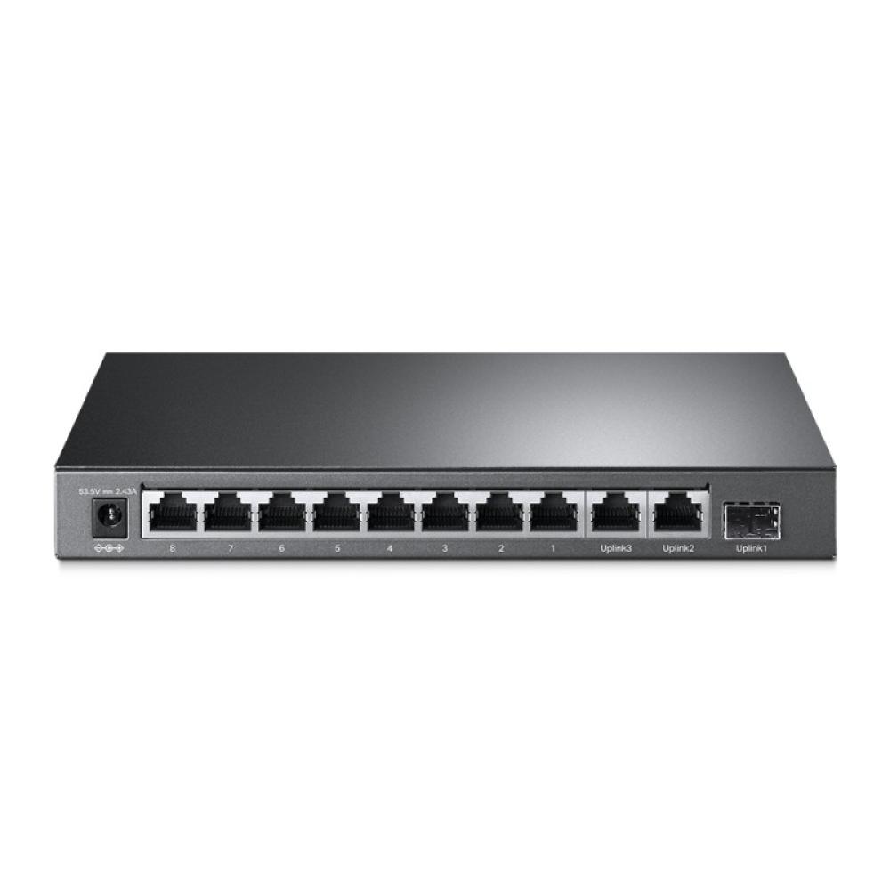 TP-Link - TL-SG1210MP switch No administrado Gigabit Ethernet (10/100/1000) Energía sobre Ethernet (PoE) Negro