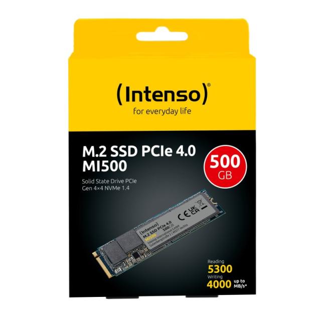 Intenso - 3836450 unidad de estado sólido 500 GB M.2 PCI Express 4.0 NVMe
