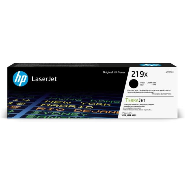 HP - Cartucho de Tóner Original LaserJet 219X de alta capacidad negro