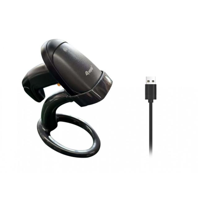 Equip - 351023 lector de código de barras Lector de códigos de barras portátil 1D LED Negro