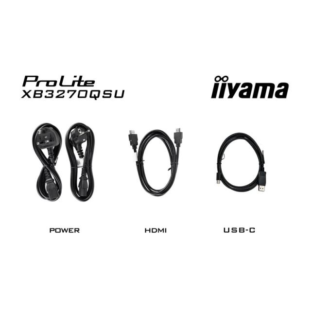 iiyama - ProLite XB3270QSU-B1 pantalla para PC 80 cm (31.5") 2560 x 1440 Pixeles Quad HD LED Negro