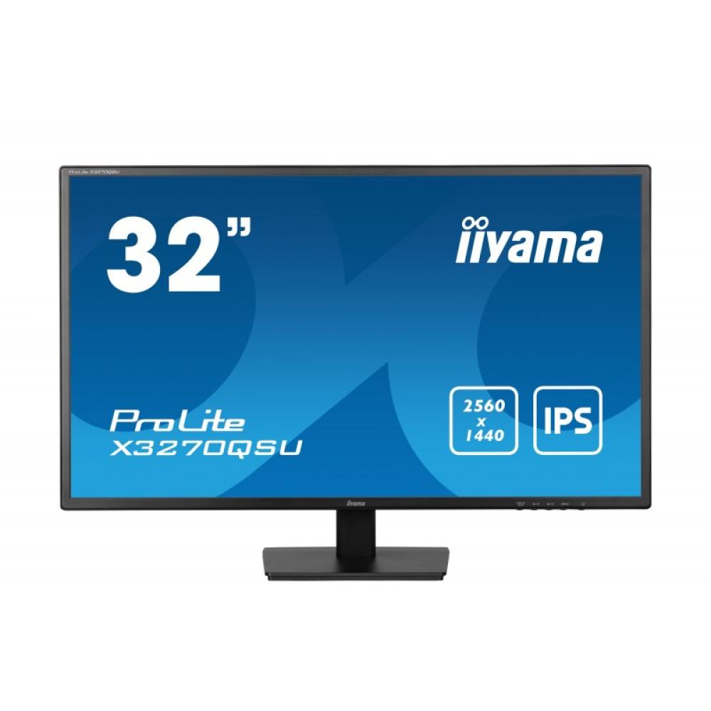 iiyama - ProLite X3270QSU-B1 pantalla para PC 80 cm (31.5") 2560 x 1440 Pixeles Wide Quad HD LED Negro