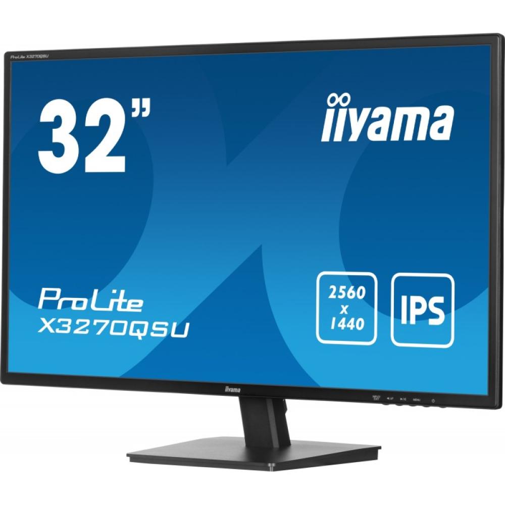 iiyama - ProLite X3270QSU-B1 pantalla para PC 80 cm (31.5") 2560 x 1440 Pixeles Wide Quad HD LED Negro