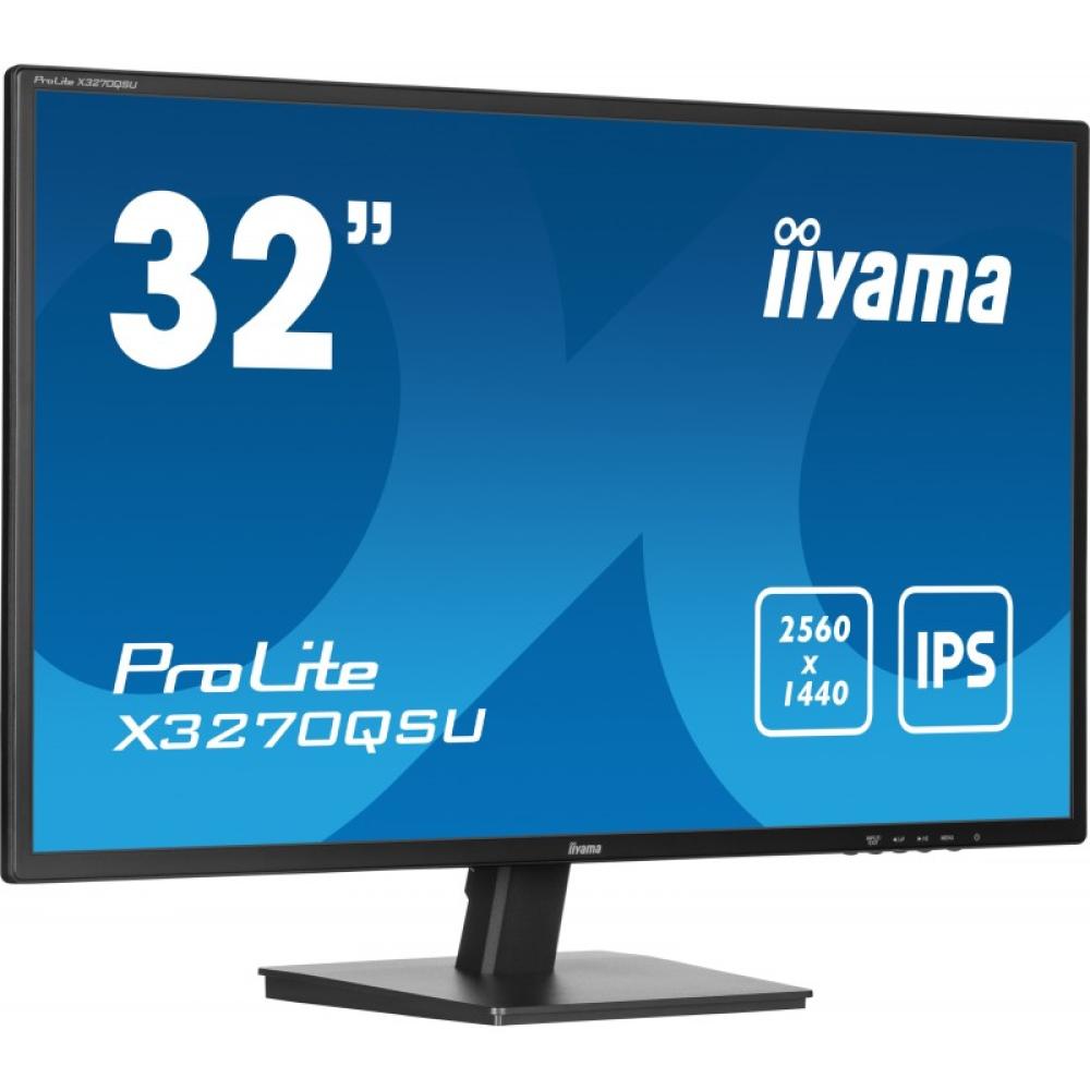iiyama - ProLite X3270QSU-B1 pantalla para PC 80 cm (31.5") 2560 x 1440 Pixeles Wide Quad HD LED Negro