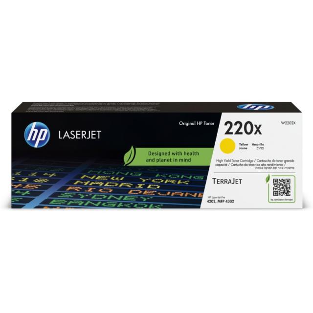 HP - Cartucho de tóner Original LaserJet 220X amarillo