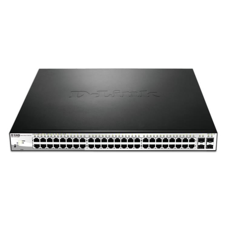 D-Link - DGS-1210-52MP switch Gestionado L2 Gigabit Ethernet (10/100/1000) 1U Negro