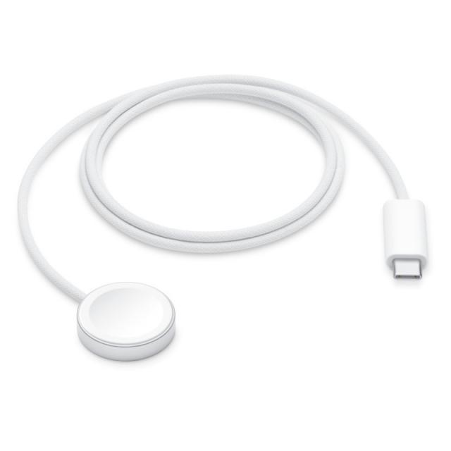 Apple - MT0H3TY/A cargador de dispositivo móvil Reloj inteligente Blanco USB Cargador inalámbrico Carga rápida Interior