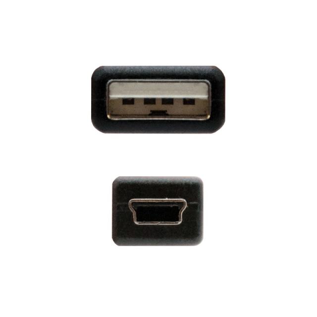 Nanocable - CABLE USB 2.0, TIPO A/M-MINI USB 5PIN/M, 0.5 M