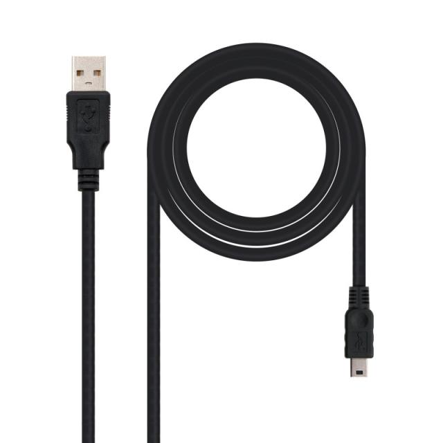 Nanocable - CABLE USB 2.0, TIPO A/M-MINI USB 5PIN/M, 0.5 M