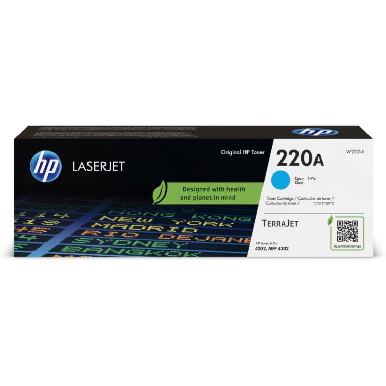 HP - Cartucho de tóner Original LaserJet 220A cian