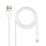 Nanocable - CABLE LIGHTNING IPHONE A USB 2.0, IPHONE LIGHTNING-USB A/M, 1.0 M