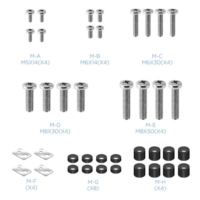 TooQ - Soporte de Pared Inclinable para Monitor / TV LCD, Plasma de 60-100, Negro