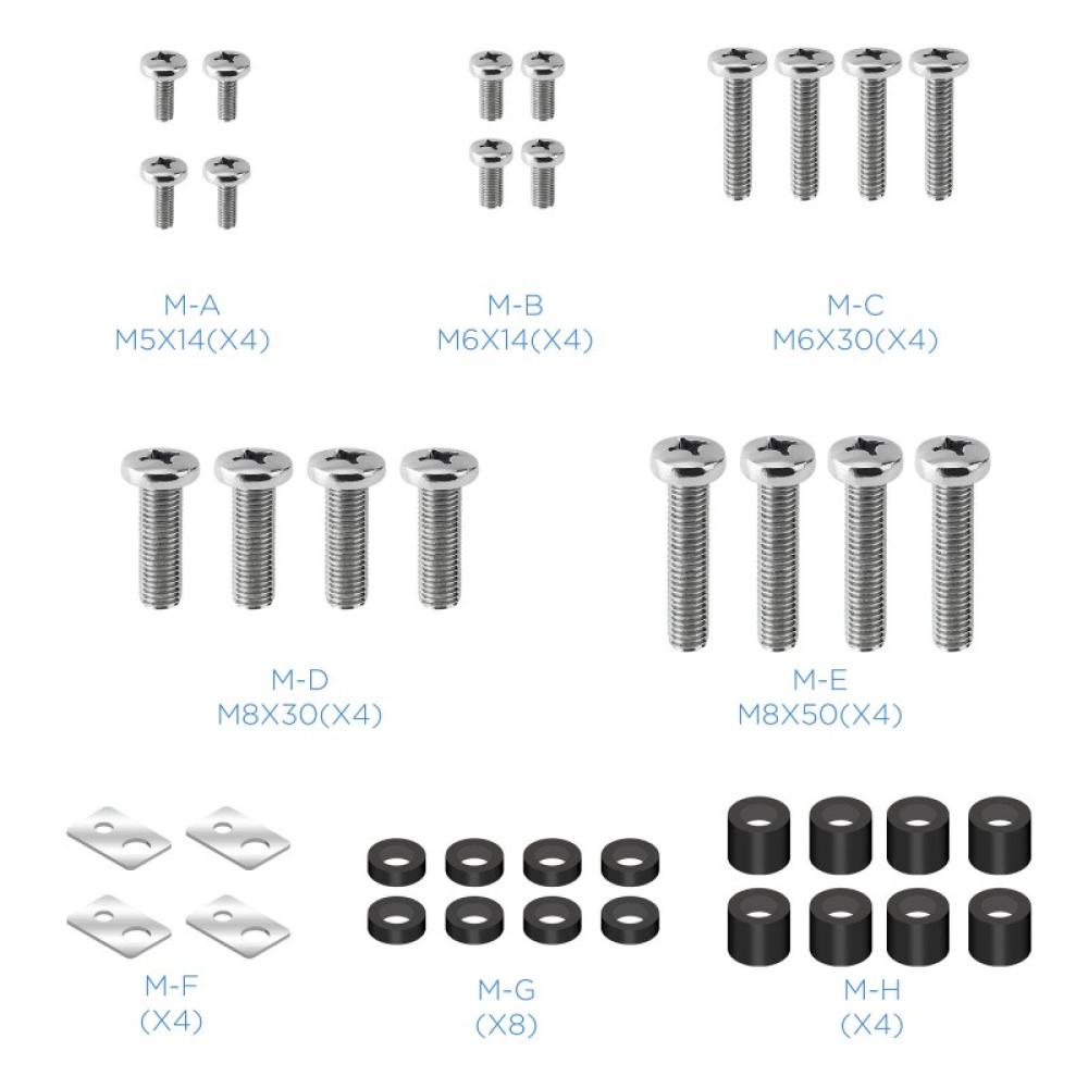 TooQ - Soporte de Pared Inclinable para Monitor / TV LCD, Plasma de 60-100, Negro