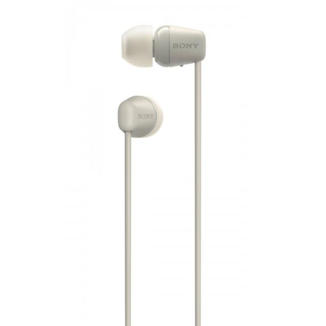 Sony - WI-C100 Auriculares Inalámbrico Dentro de oído Llamadas/Música Bluetooth Beige