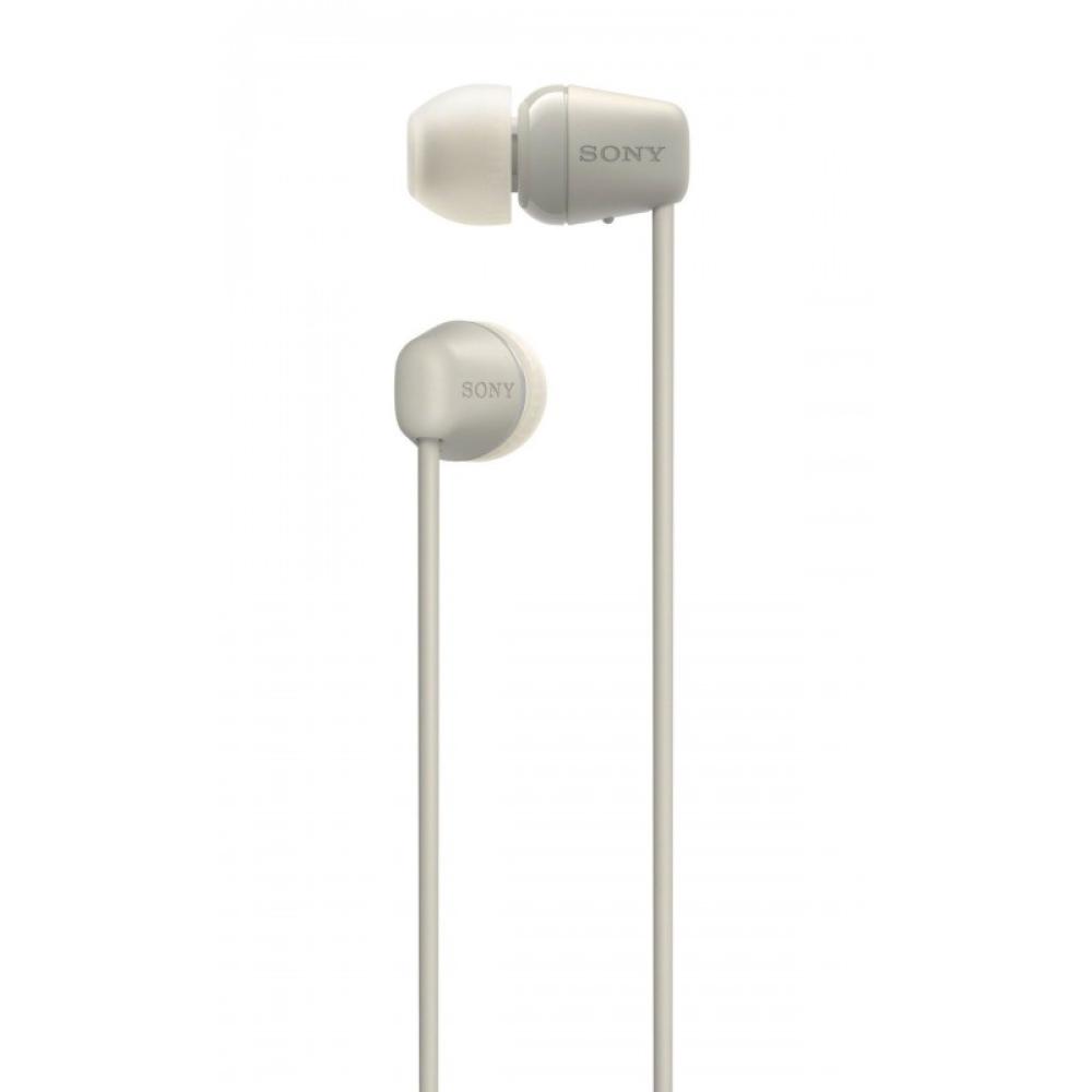 Sony - WI-C100 Auriculares Inalámbrico Dentro de oído Llamadas/Música Bluetooth Beige