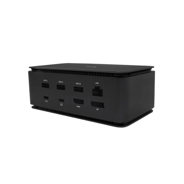 i-tec - Metal USB4 Docking station Dual 4K HDMI DP with Power Delivery 80 W + Universal Charger 100 W