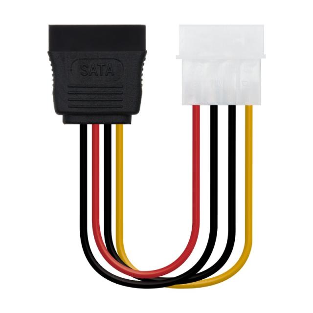 Nanocable - CABLE SATA ALIMENTACION 5.25"(MOLEX 4PIN)/M-SATA/H 16CM OEM