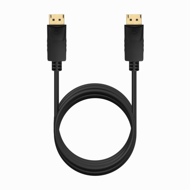 AISENS - Cable DISPLAYPORT V1.2 CCS 4K@60Hz, DP/M-DP/M, Negro, 2.0m