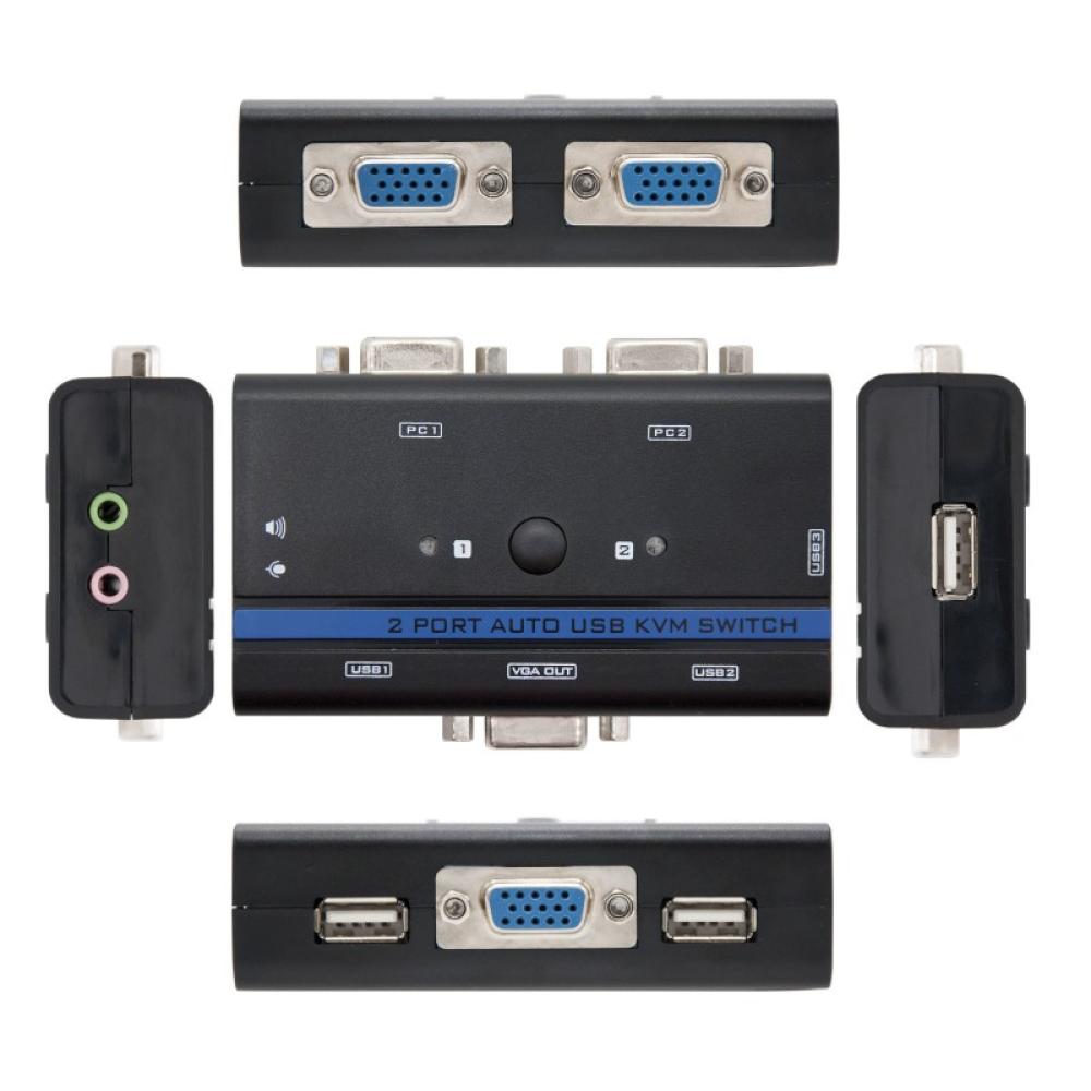 Nanocable - KVM SWITCH VGA USB 1U-2PC+CABLE
