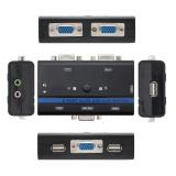 Nanocable - KVM SWITCH VGA USB 1U-2PC+CABLE