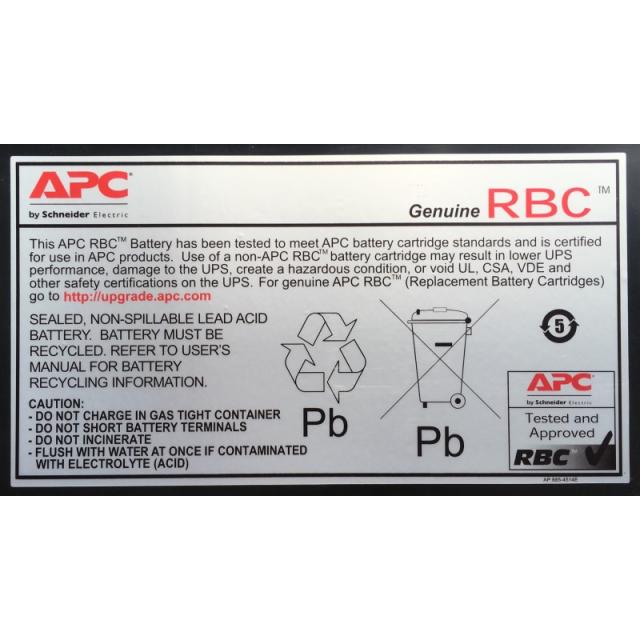 APC - APCRBC140 batería para sistema ups Sealed Lead Acid (VRLA) 192 V