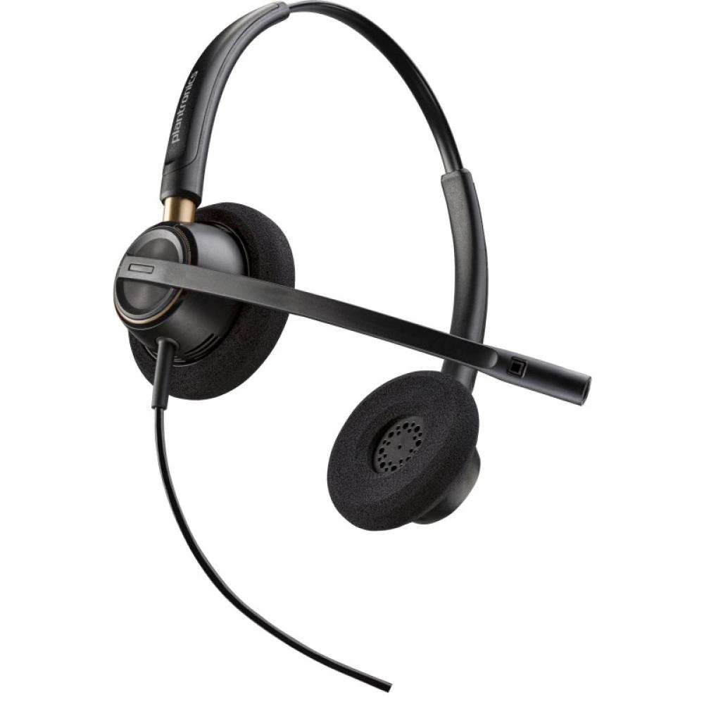 HP Poly - Auriculares binaurales Poly EncorePro 520 con desconexión rápida