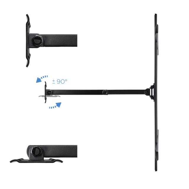 TooQ - SOPORTE GIRATORIO E INCLINABLE PARA MONITOR / TV LCD, PLASMA DE 37-70, NEGRO - LP6070TN-B