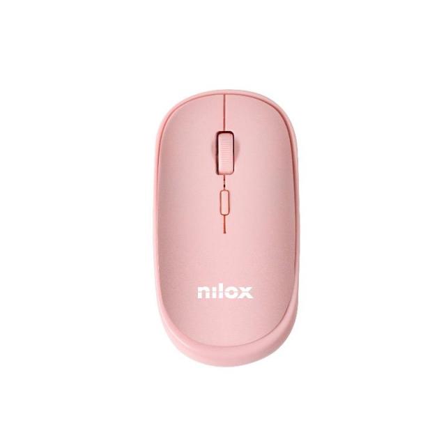 Nilox - RATÓN WIRELESS ROSA