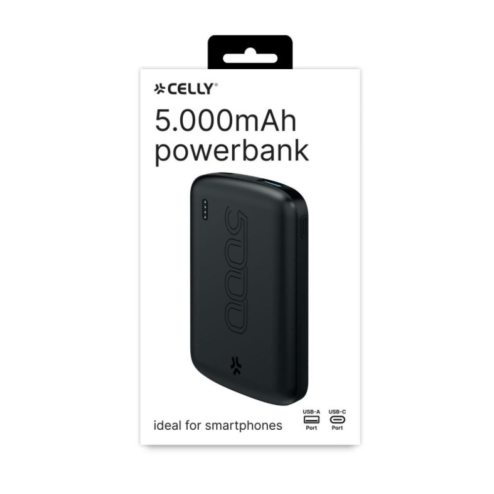 Celly - PBE5000EVOBK batería externa Litio 5000 mAh Negro