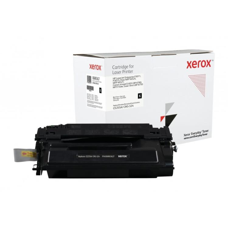 Xerox - Everyday Toner Everyday™Negro di Xerox compatibile con HP 55A (CE255A), Capacidad estándar