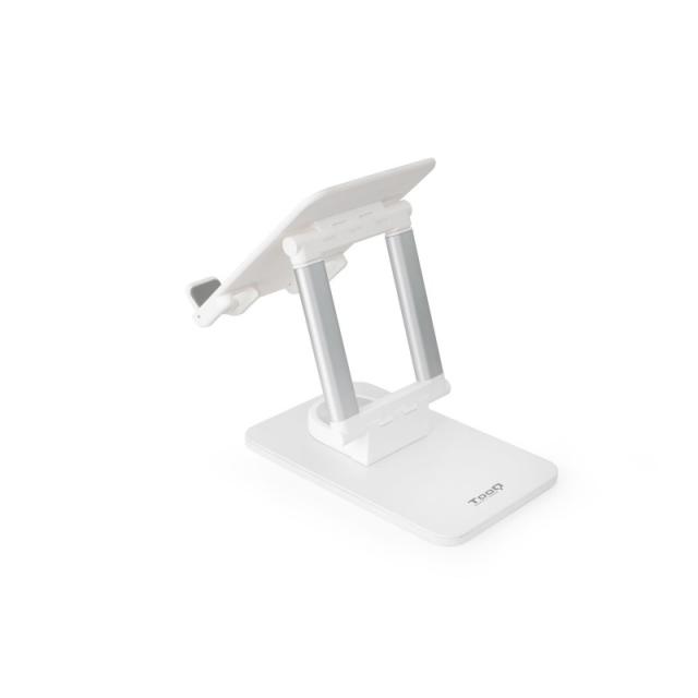 TooQ - Soporte de Sobremesa Ajustable para Móvil o Tablet de hasta 12,9”