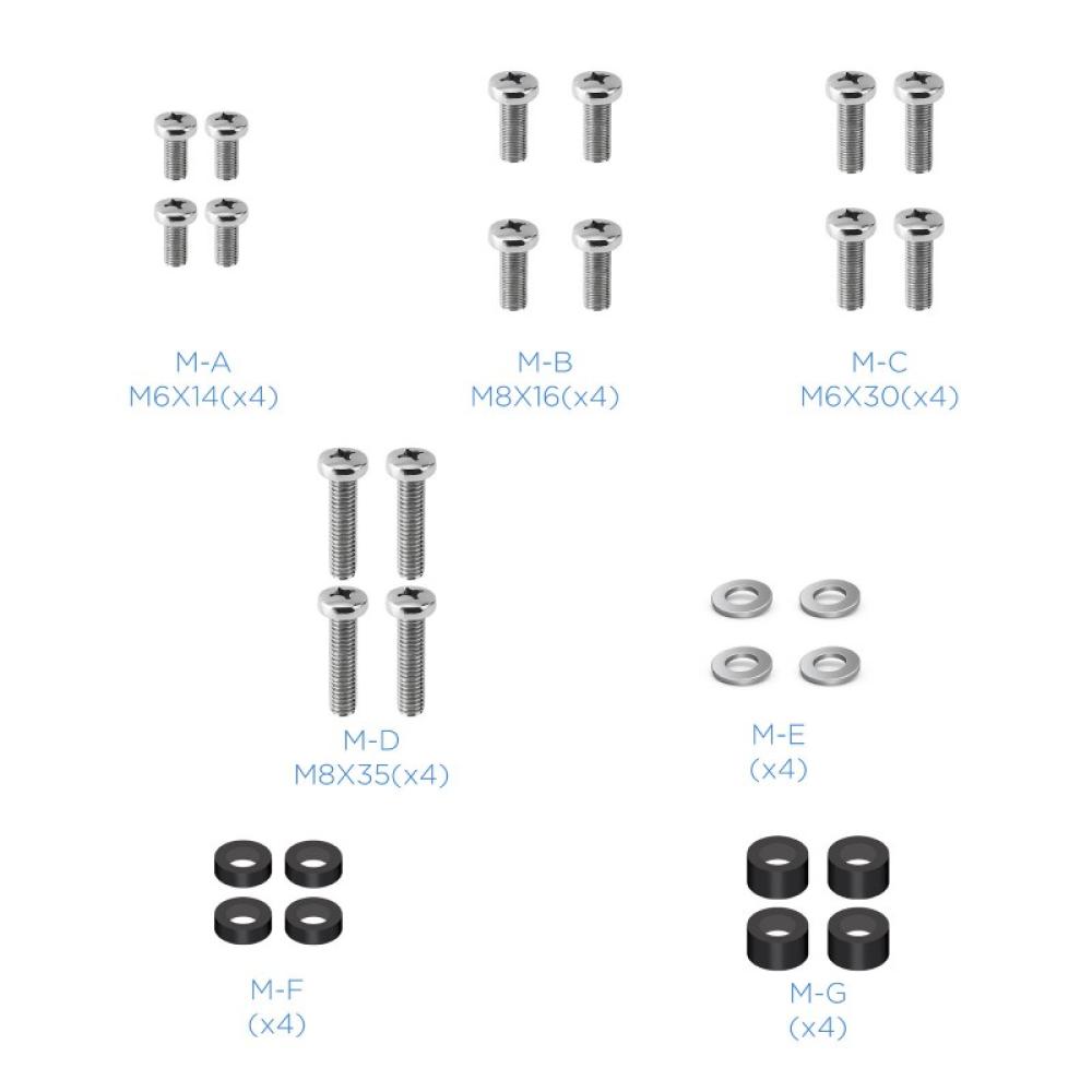TooQ - Mirage Soporte de Suelo con Regulación de Altura para Pantallas 37"-70"