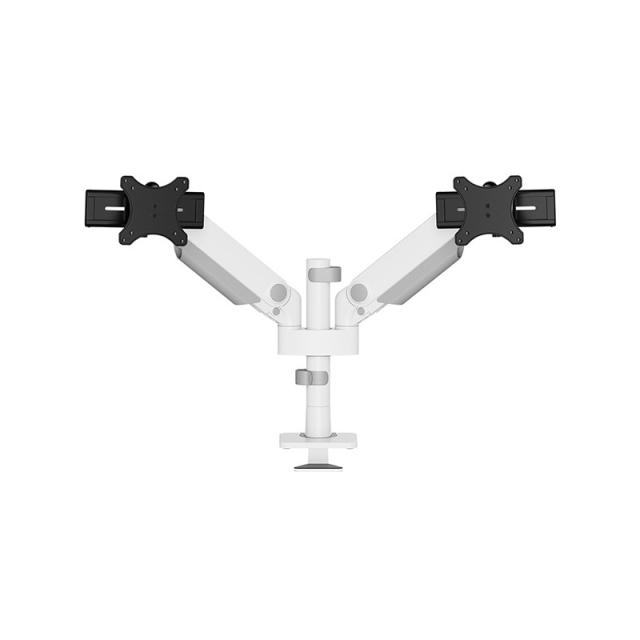Neomounts - DS65S-950WH2 Brazo de monitor 24-34" - resorte de gas - Topfix - multi ajustable - Tope-a-180°