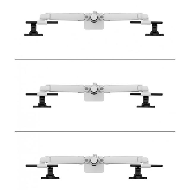 Neomounts - DS65S-950WH2 Brazo de monitor 24-34" - resorte de gas - Topfix - multi ajustable - Tope-a-180°