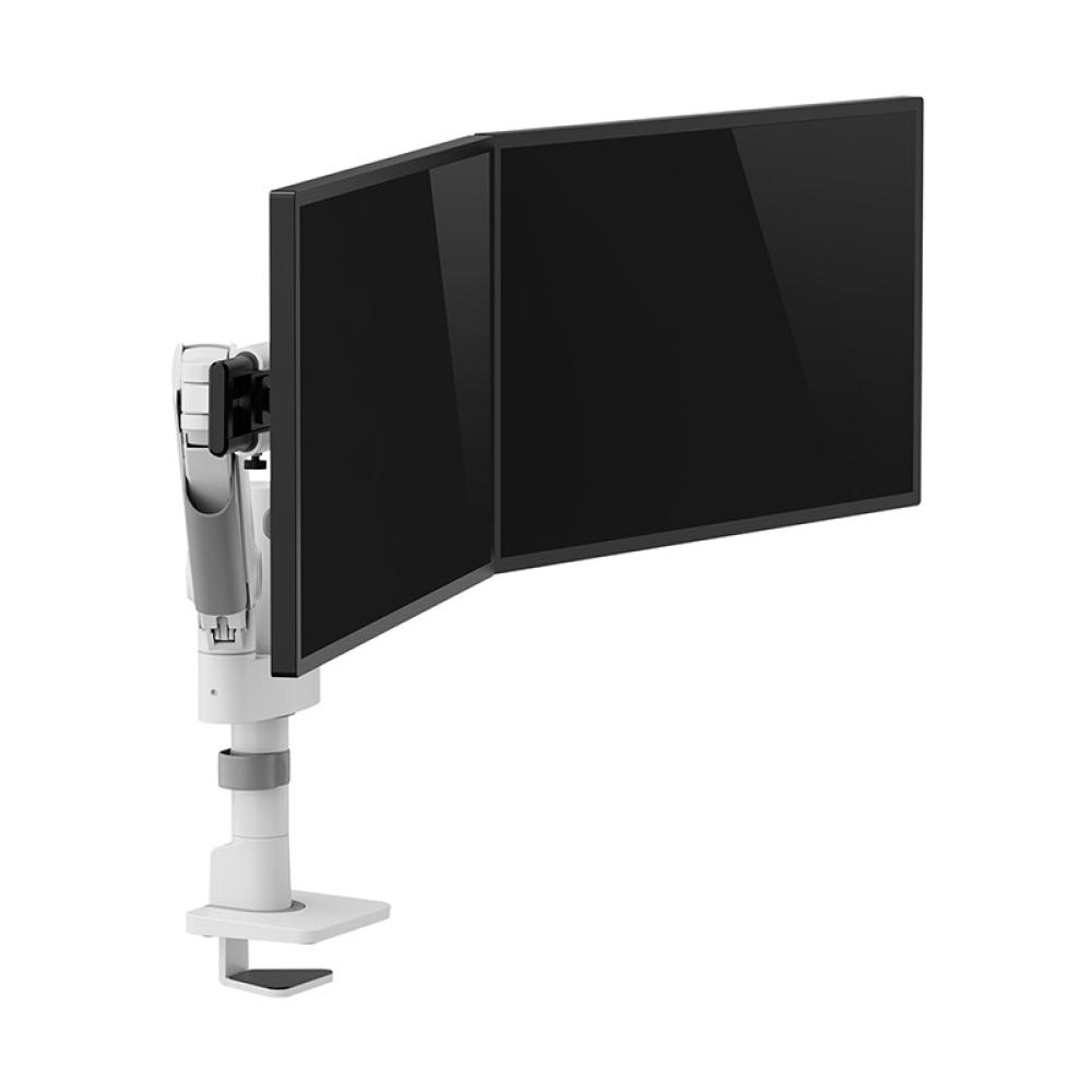 Neomounts - DS65S-950WH2 Brazo de monitor 24-34" - resorte de gas - Topfix - multi ajustable - Tope-a-180°