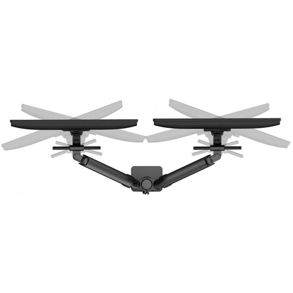 Neomounts - DS65S-950BL2 Brazo de monitor 24-34" - resorte de gas - Topfix - multi ajustable - Tope-a-180°