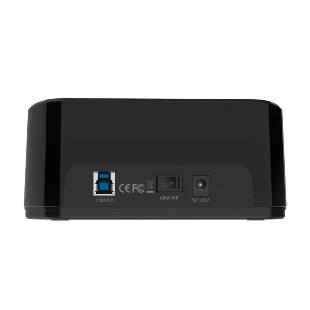 AISENS - Estacion de Docking de Doble Bahia ASDS-D03B SATA 2.5/3.5 a USB 3.0/3.1 Gen1, Clone, Negra