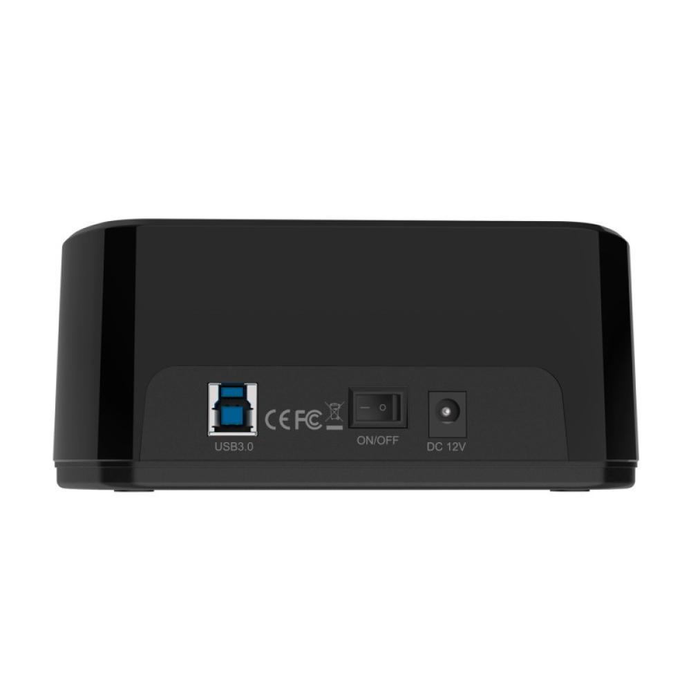 AISENS - Estacion de Docking de Doble Bahia ASDS-D03B SATA 2.5/3.5 a USB 3.0/3.1 Gen1, Clone, Negra
