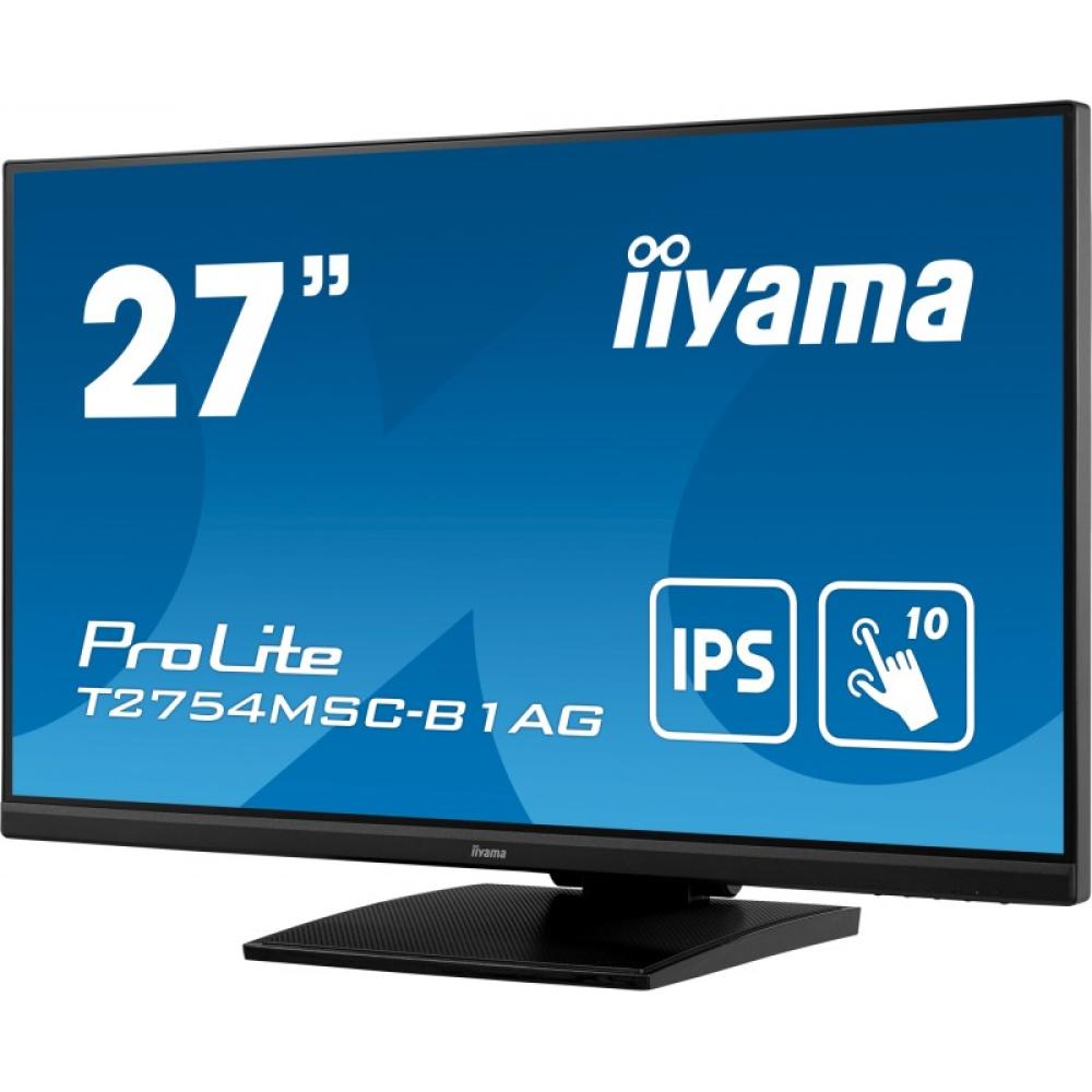 iiyama - ProLite T2754MSC-B1AG pantalla para PC 68,6 cm (27") 1920 x 1080 Pixeles Full HD LED Pantalla táctil Multi-usuario Negr