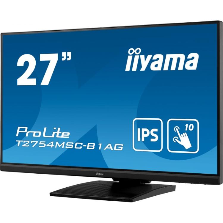 iiyama - ProLite T2754MSC-B1AG pantalla para PC 68,6 cm (27") 1920 x 1080 Pixeles Full HD LED Pantalla táctil Multi-usuario Negr