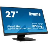 iiyama - ProLite T2754MSC-B1AG pantalla para PC 68,6 cm (27") 1920 x 1080 Pixeles Full HD LED Pantalla táctil Multi-usuario Negr