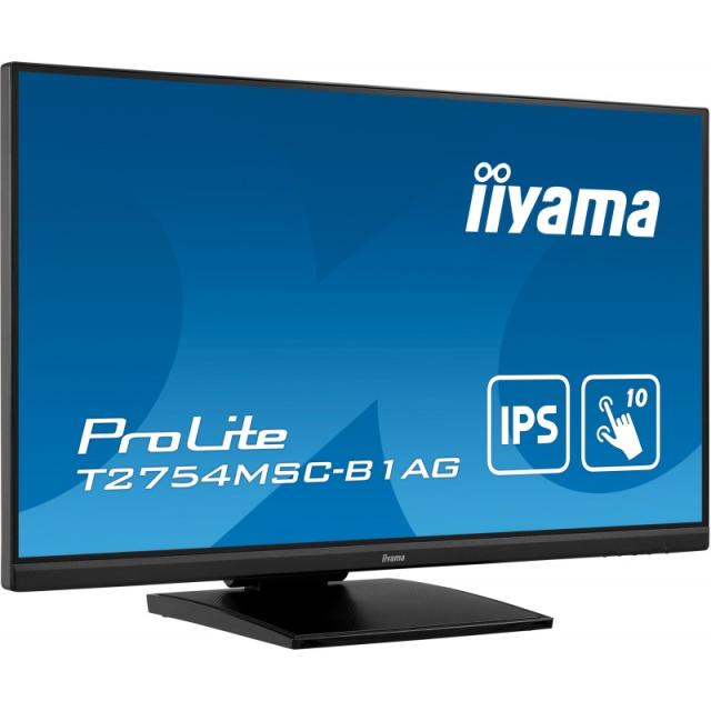 iiyama - ProLite T2754MSC-B1AG pantalla para PC 68,6 cm (27") 1920 x 1080 Pixeles Full HD LED Pantalla táctil Multi-usuario Negr