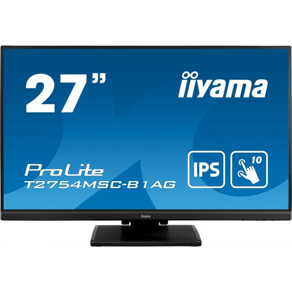 iiyama - ProLite T2754MSC-B1AG pantalla para PC 68,6 cm (27") 1920 x 1080 Pixeles Full HD LED Pantalla táctil Multi-usuario Negr